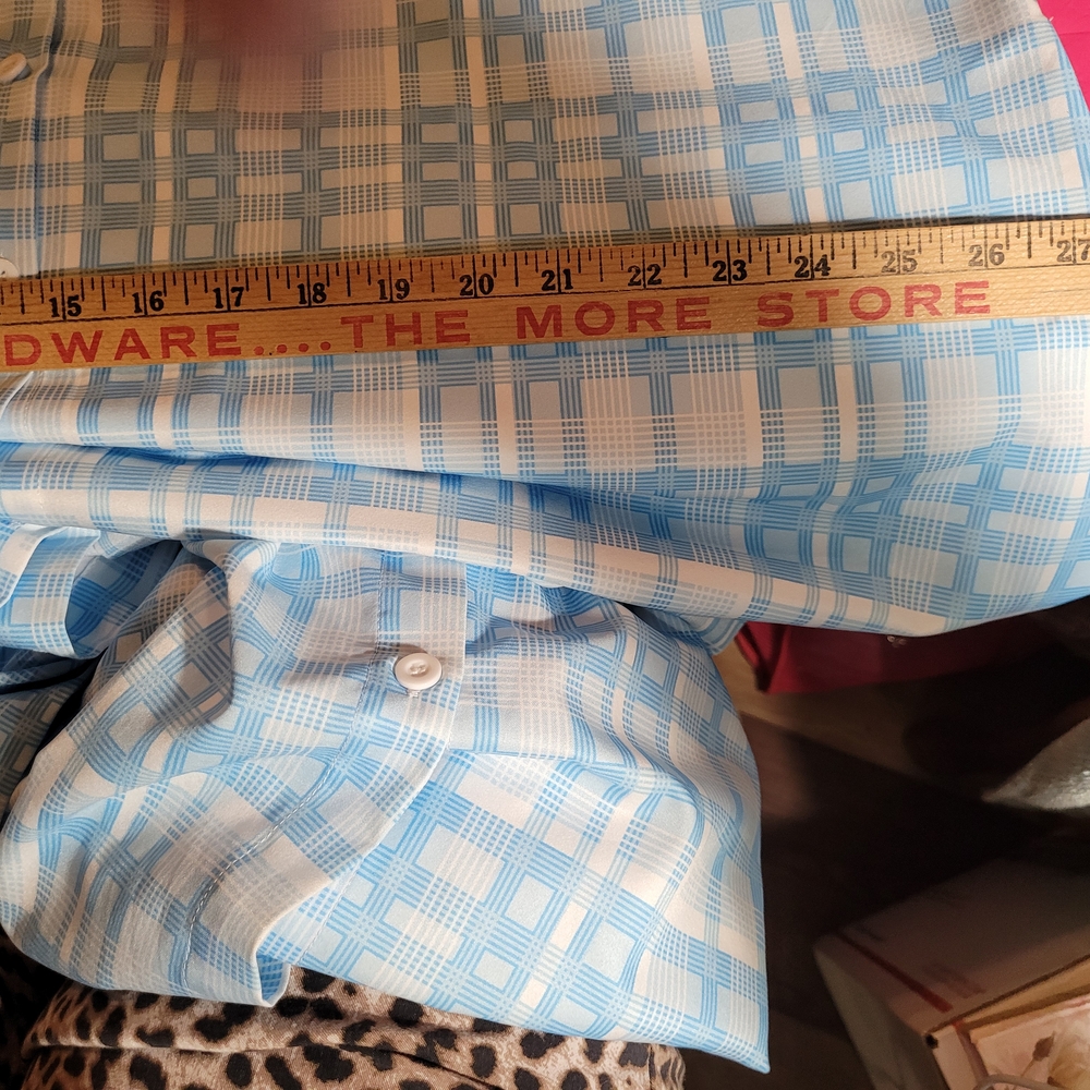 BloomChic Blue and White Plaid Midi Dress - Picture 8 of 14